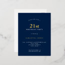 Search for foil 21st birthday invitations Glam