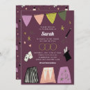 Search for purple bar bat mitzvah invitations Modern