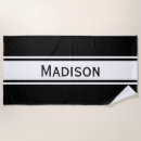 Search for black and white beach towels Masculine