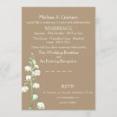 Search for lily of the valley wedding invitations Rustic