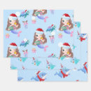 Search for christmas mermaid wrapping paper Cute