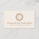 Search for embroidery business cards Handmade