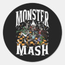 Search for retro monsters stickers Halloween