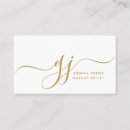 Search for artistic initial business cards Initials