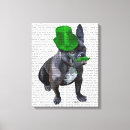 Search for bulldog canvas prints Flower leaves