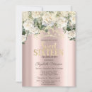 Search for gold white sweet 16 invitations Tiara