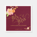 Search for burgundy and blush wedding napkins Gold