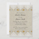 Search for linen bridal shower invitations Vintage