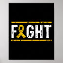 Search for childhood cancer awareness posters Gold