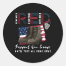 Search for military support stickers Wear red