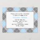 Search for gray argyle invitations Blue