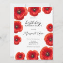 Search for poppies birthday invitations Garden party
