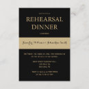 Search for black and gold rehearsal dinner invitations Simple