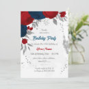 Search for red and silver birthday invitations Burgundy