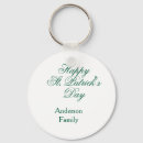 Search for happy st patricks day key rings Green shamrock