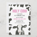 Search for cow birthday invitations Watercolor