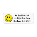 Search for emoji return address labels Yellow
