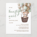 Search for bears 4x5 invitations Mother to be