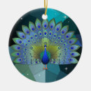Search for bird christmas tree decorations Peacock