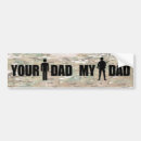 Search for dad bumper stickers Military