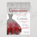 Search for red and silver birthday invitations Dress