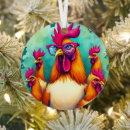 Search for rooster chicken christmas tree decorations Hen
