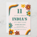 Search for 11th birthday invitations Retro