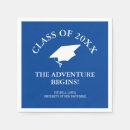 Search for the adventure begins napkins Blue