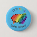 Search for sheep round badges Rainbow