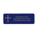 Search for blue gold return address labels Monogrammed