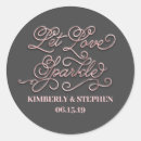 Search for rose gold love stickers Script