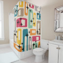 Search for mid century modern shower curtains Retro