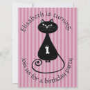 Search for black cat birthday invitations Kids