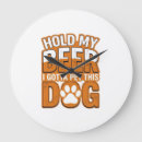 Search for funny beer clocks Dog