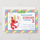 Search for elmo birthday invitations Rainbow