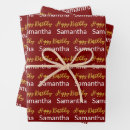 Search for red and gold wrapping paper Pattern