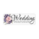 Search for purple floral wedding return address labels Blush pink