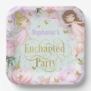 Search for enchanted forest paper plates Flutter and twirl