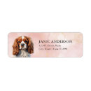 Search for cavalier king charles spaniel return address labels Cute