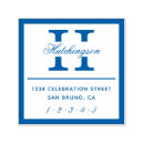 Search for blue rubber stamps Return address