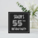 Search for 55th birthday invitations Stylish