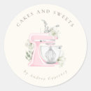 Search for pink bakery stickers Watercolor