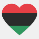 Search for green and red flag stickers Pan african flag