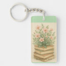 Search for vintage book key rings Flowers