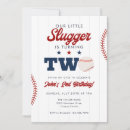 Search for baseball 2nd birthday invitations Swing on over