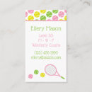 Search for tennis business cards Green