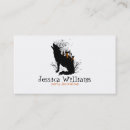 Search for spooky business cards Black