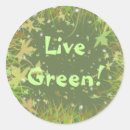 Search for live green stickers Ecofriendly