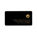 Search for masculine monogram return address labels Monogrammed