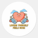 Search for good feelings stickers Self love